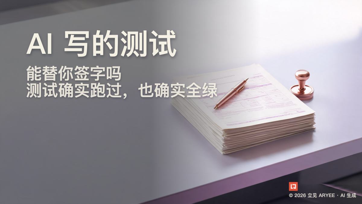 AI 写的测试，能替你签字吗