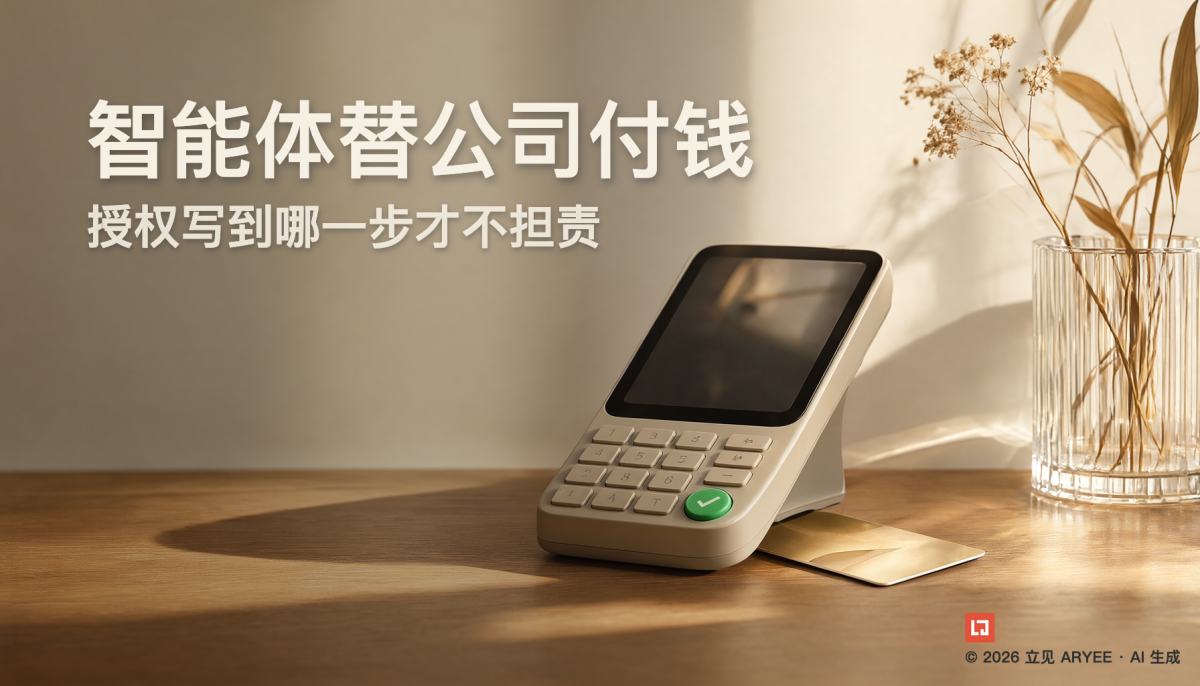 智能体替公司付钱，授权写到哪一步才不担责