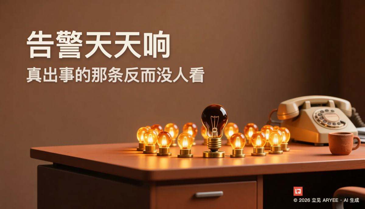 告警天天响，真出事的那条反而没人看