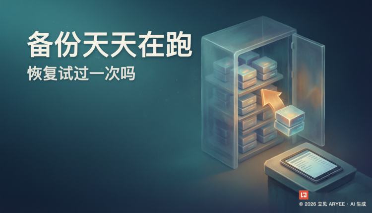 备份天天在跑，恢复试过一次吗