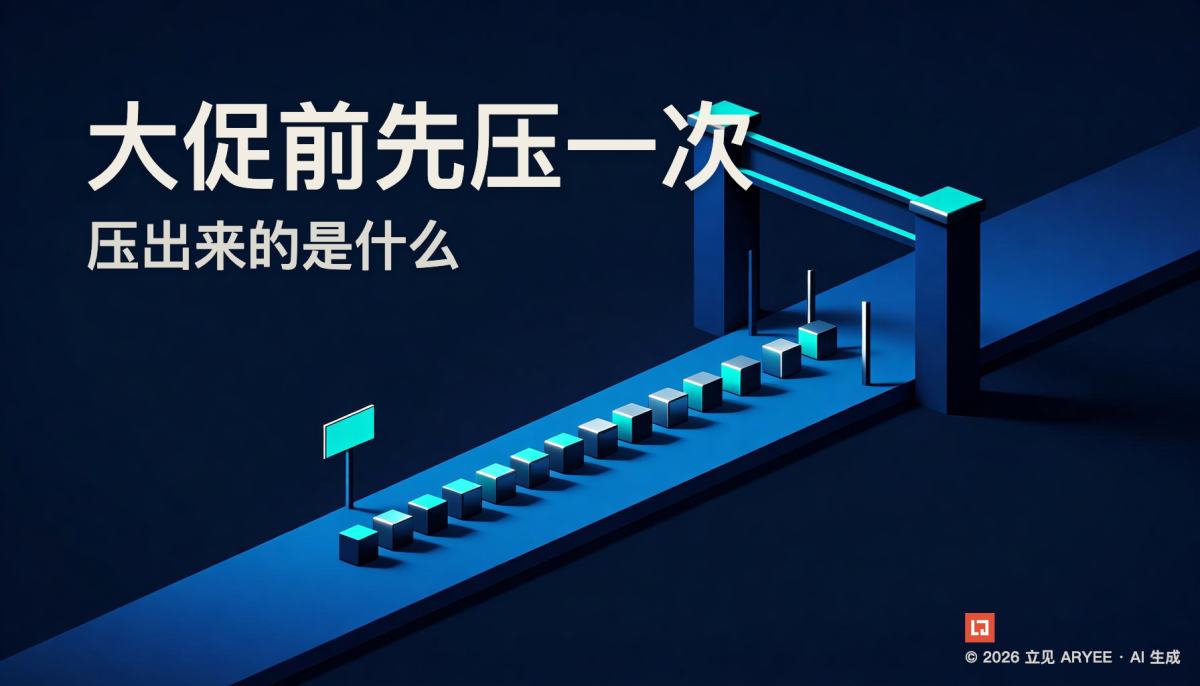 大促前先压一次，压出来的是什么
