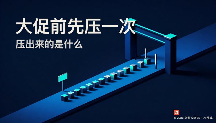 大促前先压一次，压出来的是什么