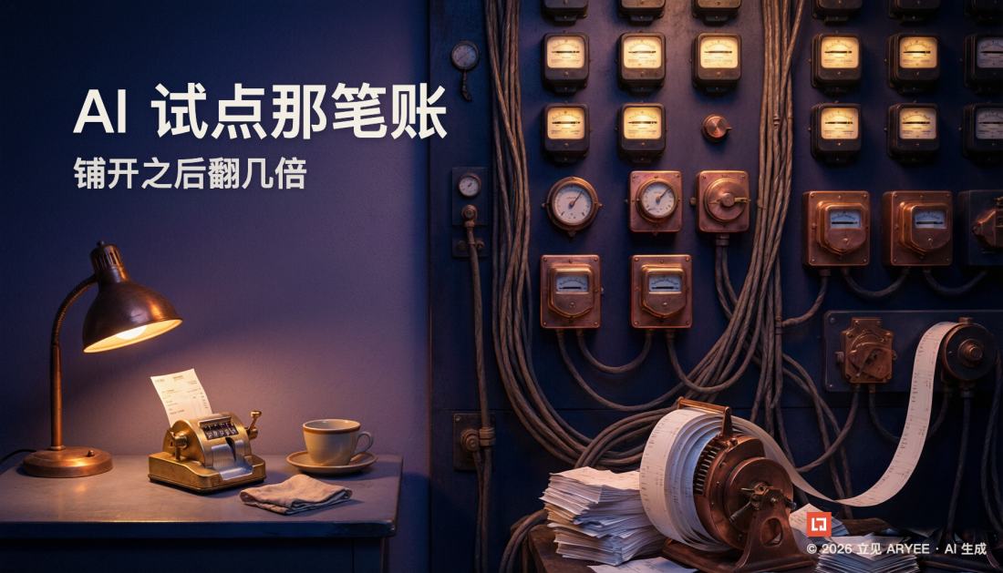 AI 试点那笔账，铺开之后翻几倍