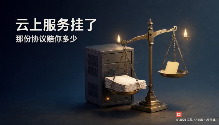 云上服务挂了，那份协议赔你多少
