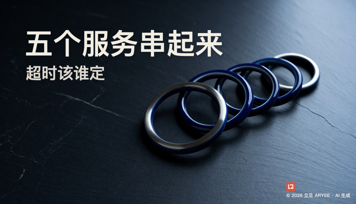 五个服务串起来，超时该谁定