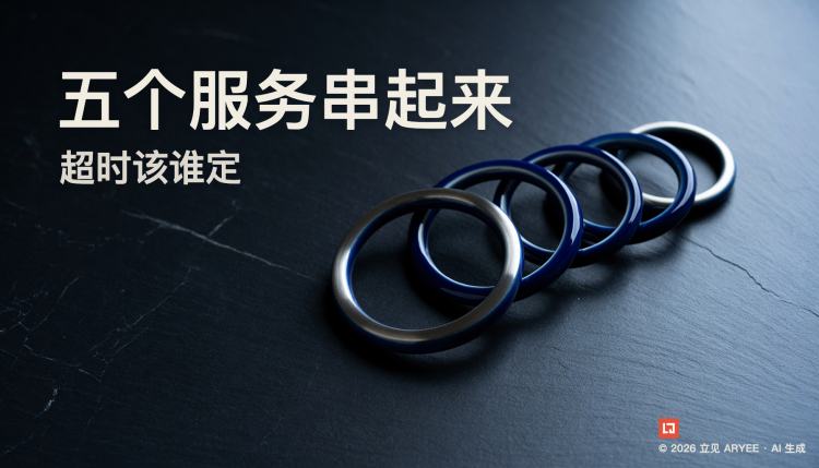 五个服务串起来，超时该谁定