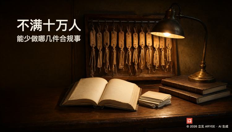 不满十万人，能少做哪几件合规事